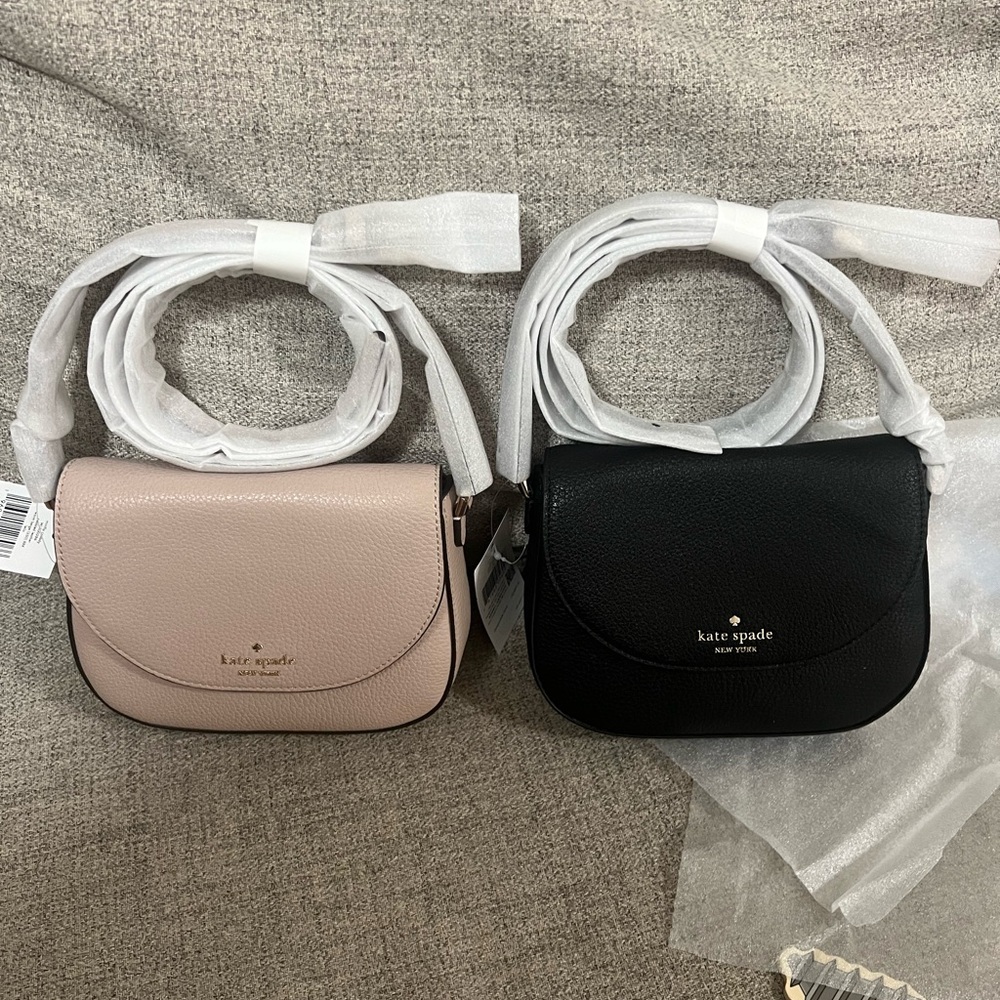 Bundle! New Leila Katespade mini flap crossbody. Black or Beige!